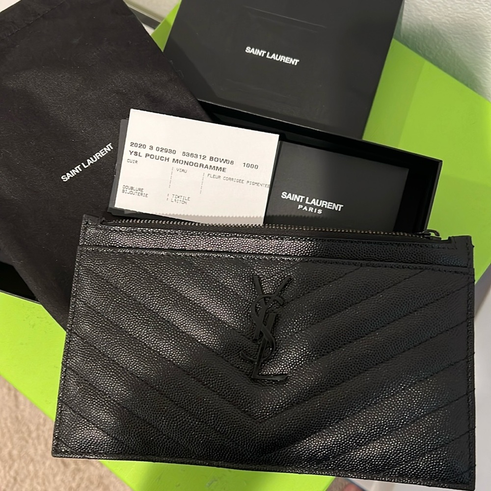 YSL Monogramme Quilted pouch